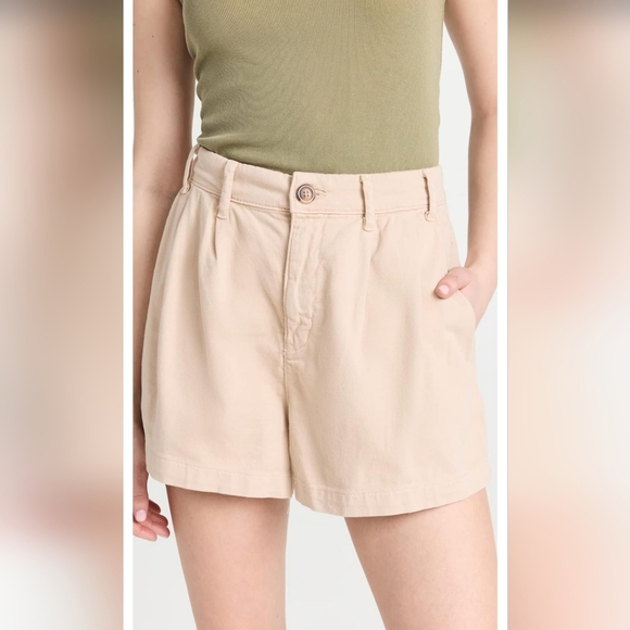 Free People Chino Shorts Almond Milk NWT - Picture 1 of 4